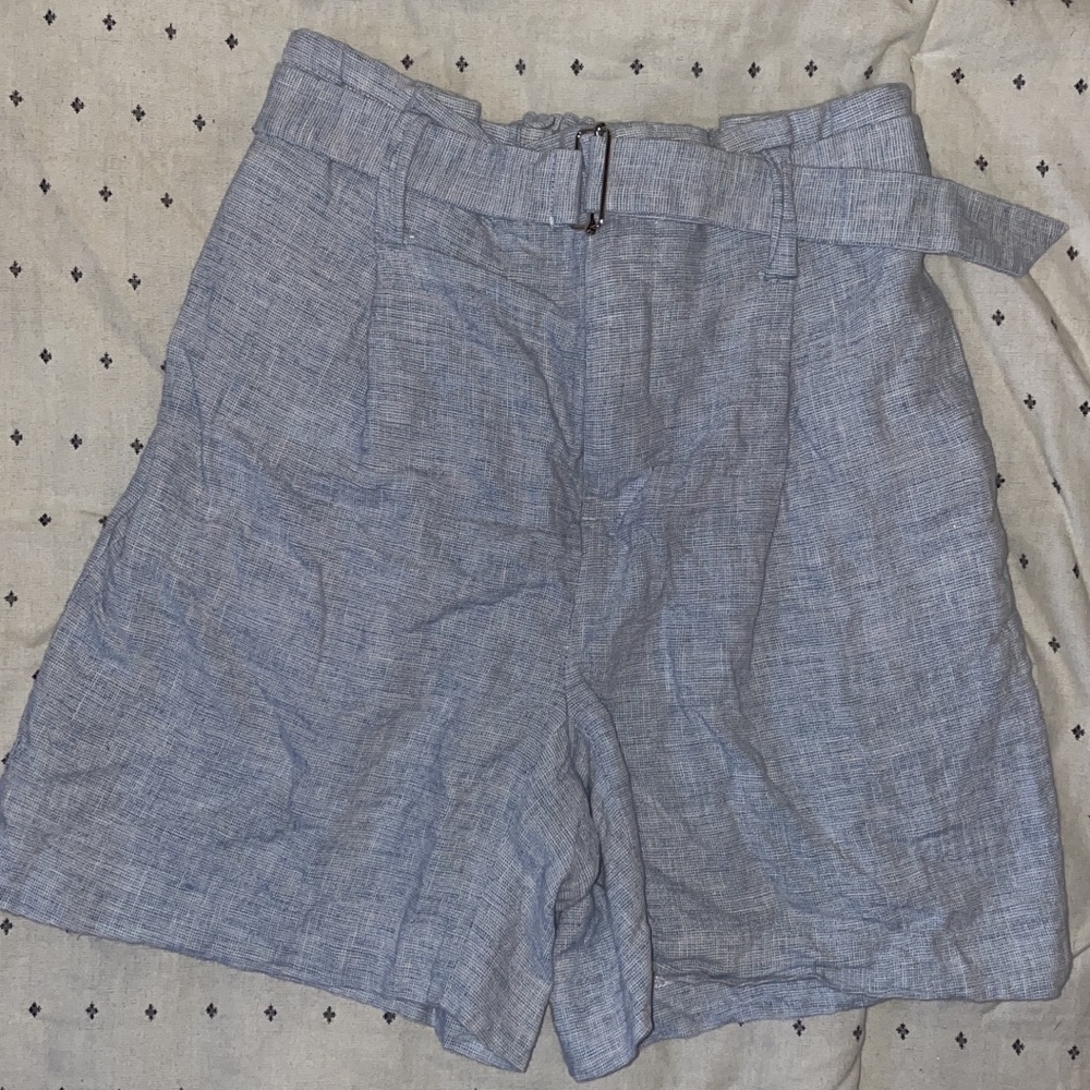 Calvin Klein belted high waist shorts